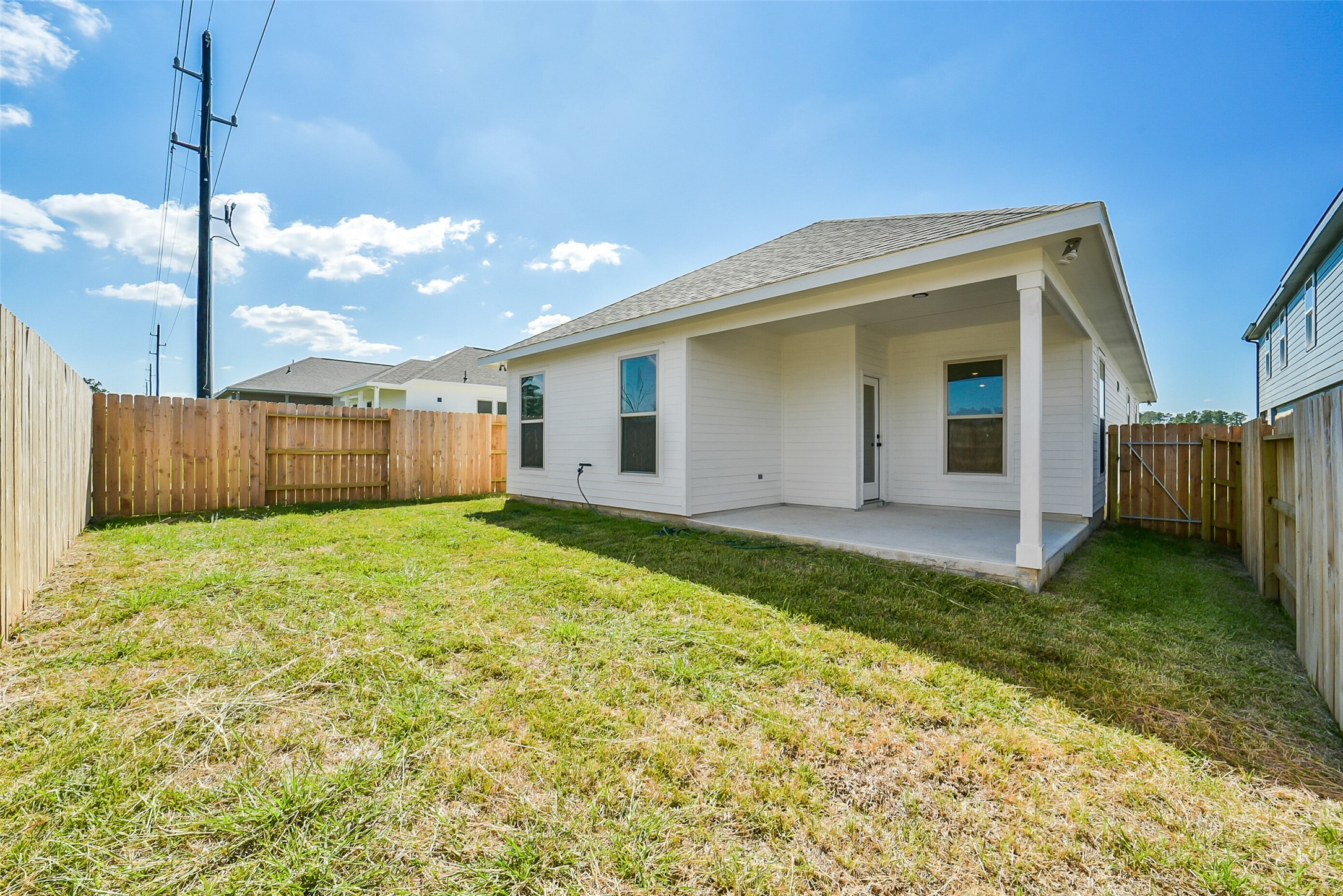 40708 Pessi Road Magnolia, TX 77354 - Photo 29 of 30 a view of a backyard with plants and a garden
