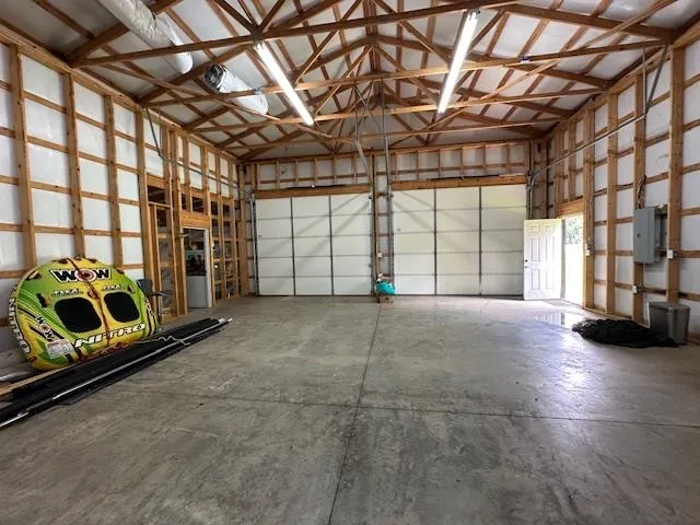 a view of empty room with windows