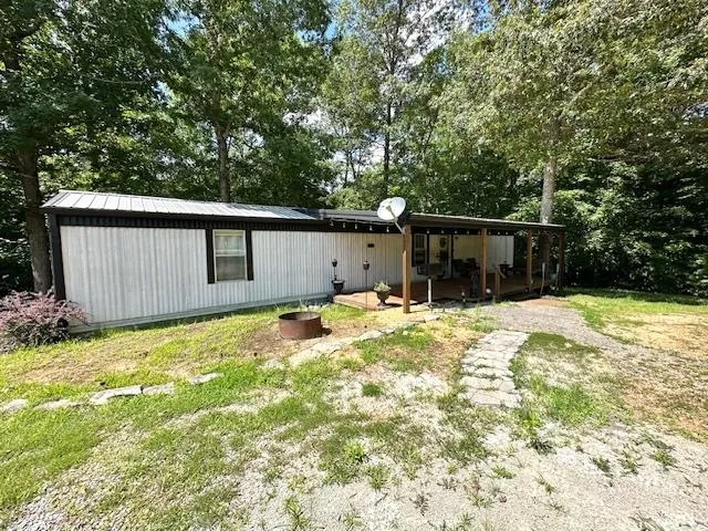 a backyard of a house