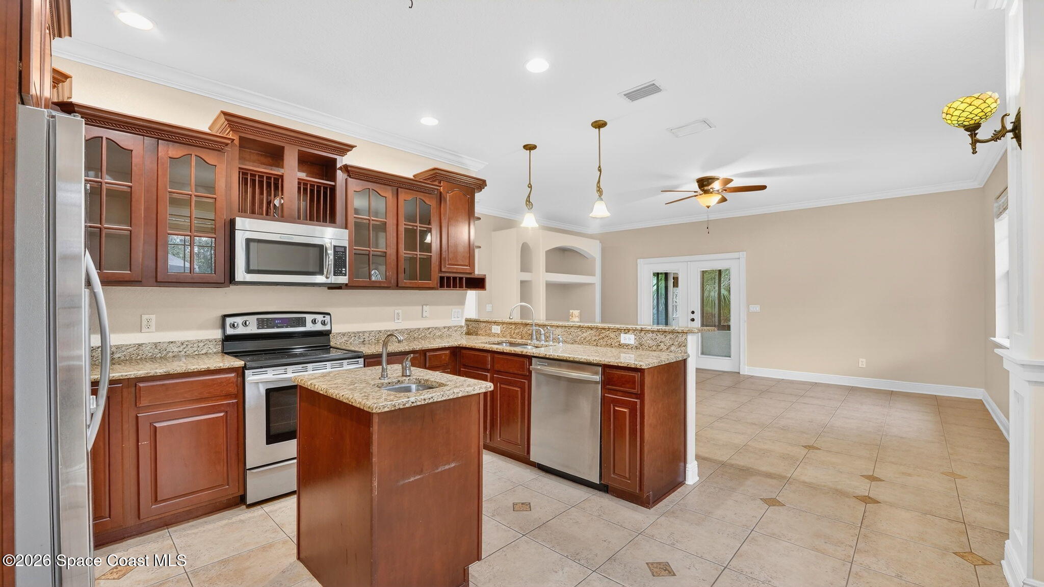 3219 Pheasant Trail Mims, FL 32754 - Photo 52 of 81 Kitchen bar and island