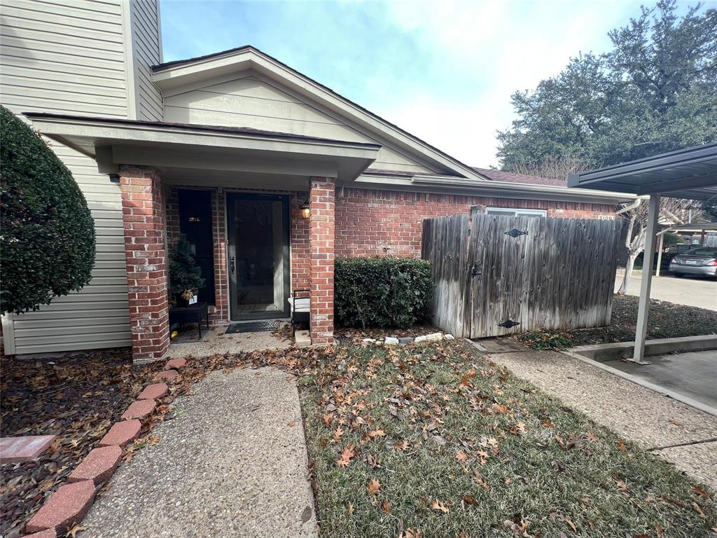 3129 Sappington Place Fort Worth, TX 76116 - Photo 1 of 15 Doorway to property with brick siding