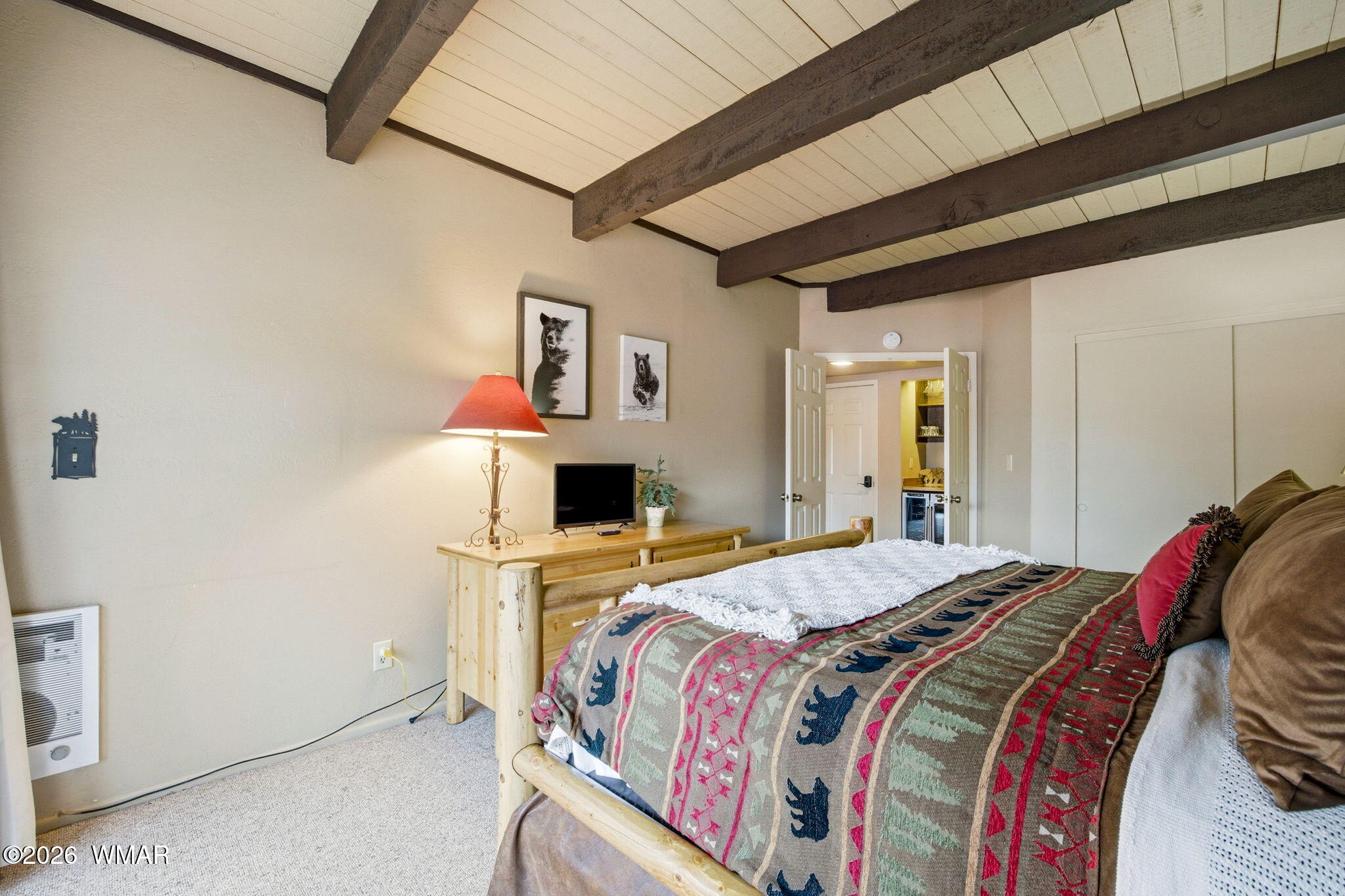4563 Resort Loop Pinetop, AZ 85935 - Photo 14 of 21 a bedroom with a bed and a tv