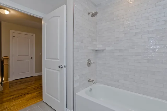 a view of a wooden deck