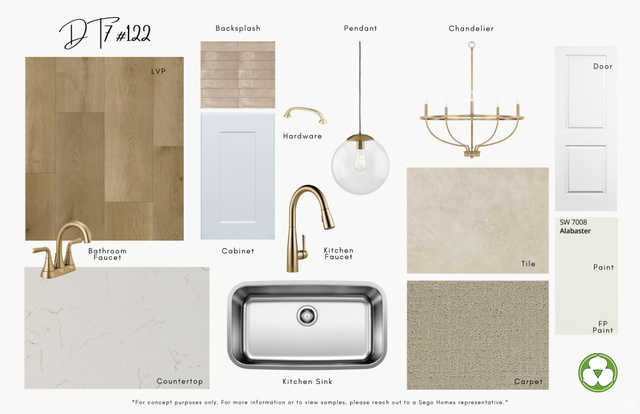 11023 South Freestone Road, Unit 122 South Jordan, UT 84009 - Photo 3 of 12 Design Board. Illustrating material and fixture selections for the property