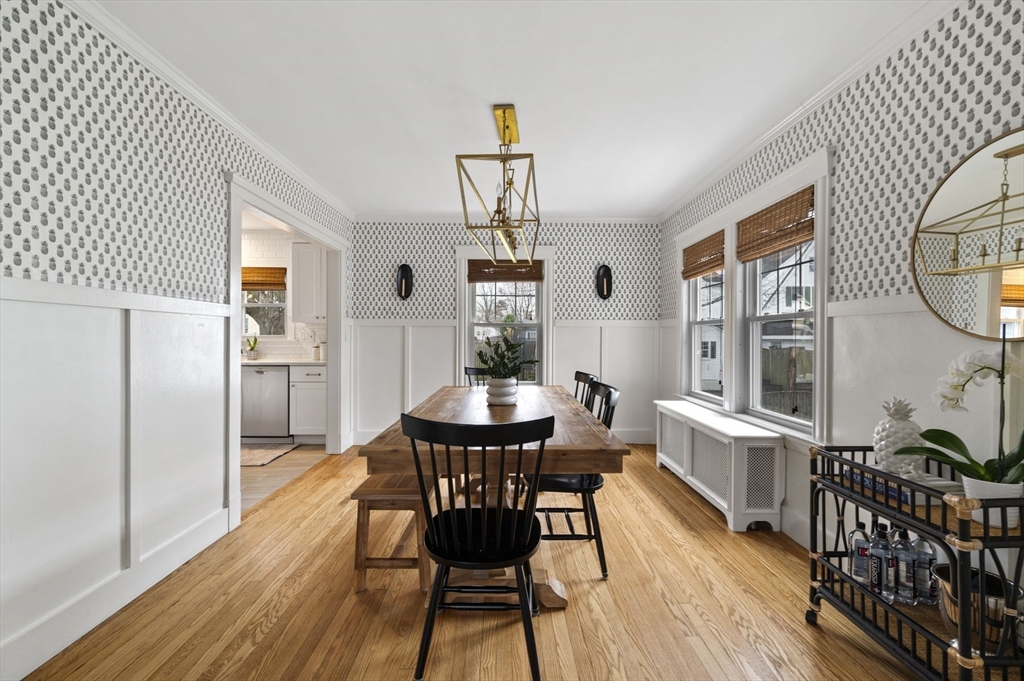 6 Pilgrim Road Marblehead, MA 01945 - Photo 14 of 42 a view of a dining room with furniture window and wooden floor