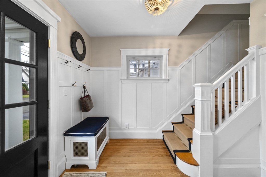 6 Pilgrim Road Marblehead, MA 01945 - Photo 3 of 42 a view of an entryway with wooden floor