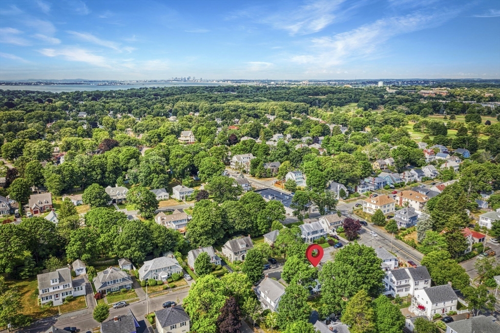 6 Pilgrim Road Marblehead, MA 01945 - Photo 42 of 42 an aerial view of residential houses with outdoor space and trees