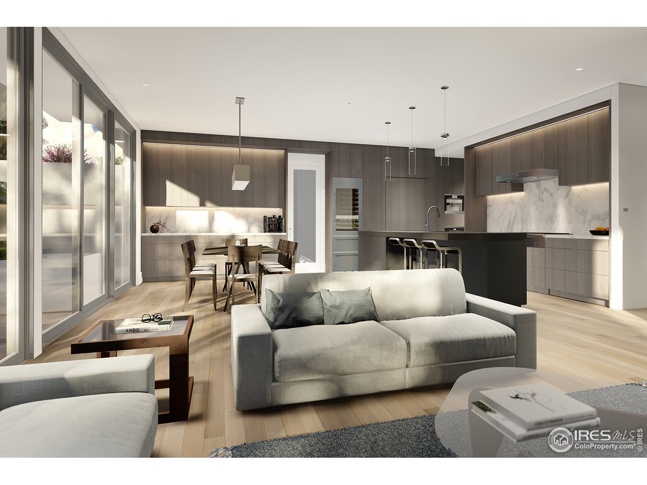 2805 Broadway, Unit E Boulder, CO 80304 - Photo 2 of 12 a living room with furniture and a large window