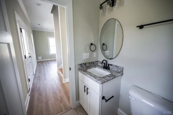 a view of a lake with a big yard