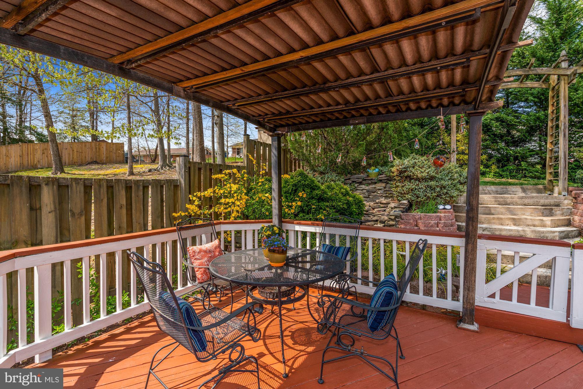 8112 Viola Street Springfield, VA 22152 - Photo 25 of 28 Deck has covered area