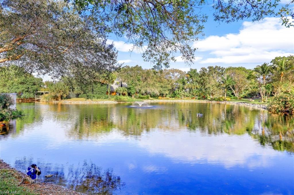 1240 Shady Rest Lane, Unit 102 Naples, FL 34103 - Photo 2 of 23 a view of a lake with houses in the background