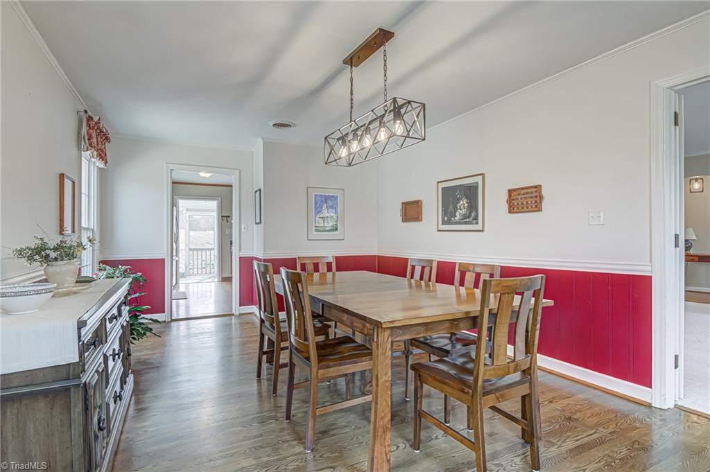 305 Pine Ridge Drive High Point, NC 27262 - Photo 10 of 35 This dining area is perfectly placed just right off the kitchen- making dining prep a breeze!