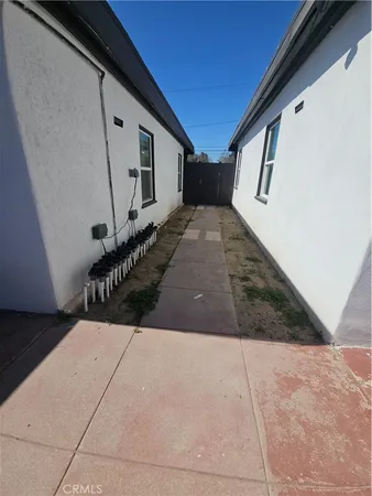 a view of yard with outdoor seating