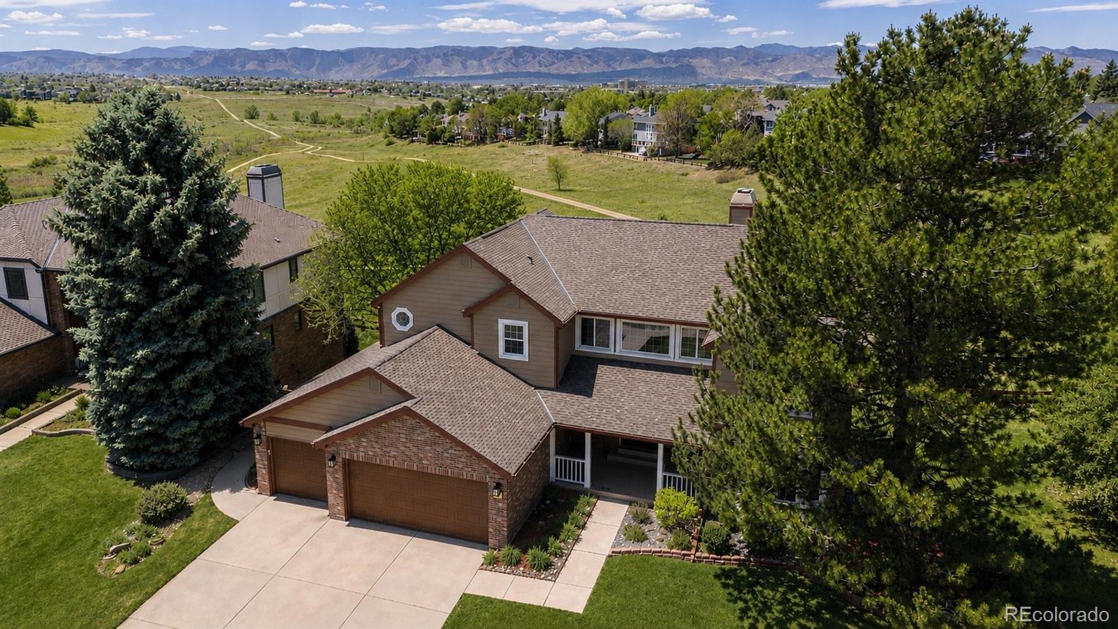 1914 Terrace Drive Highlands Ranch, CO 80126 - Photo 38 of 47 an aerial view of a house