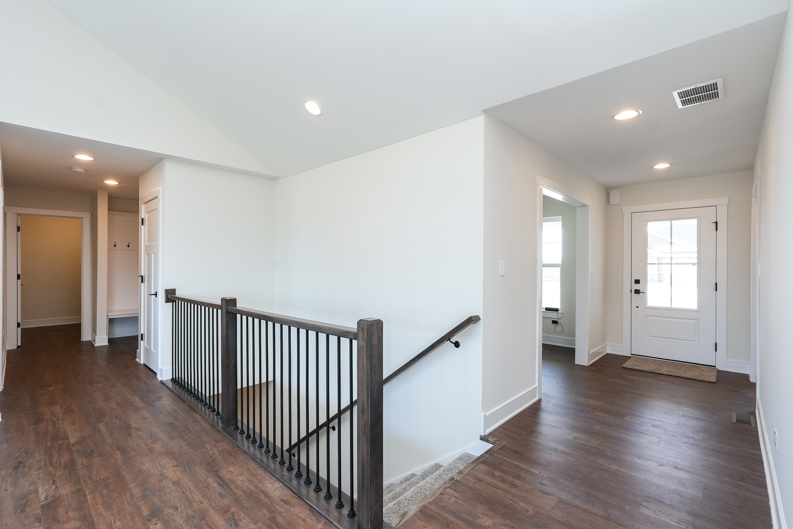 1009 Spring Street Manteno, IL 60950 - Photo 20 of 36 a view of a hallway with wooden floor