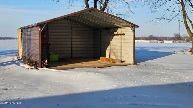 a backyard of a house