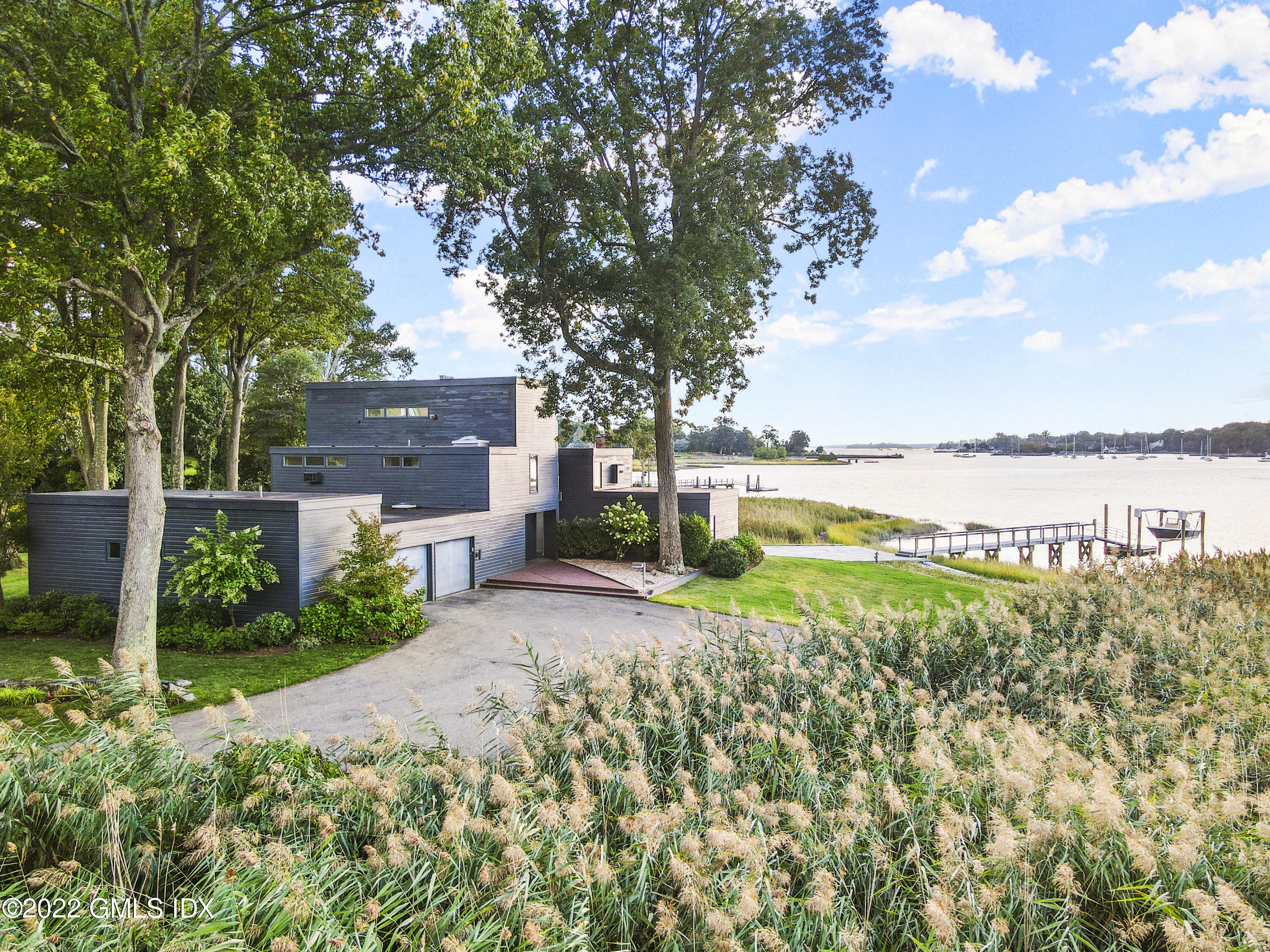 a view of a garden with an outdoor space