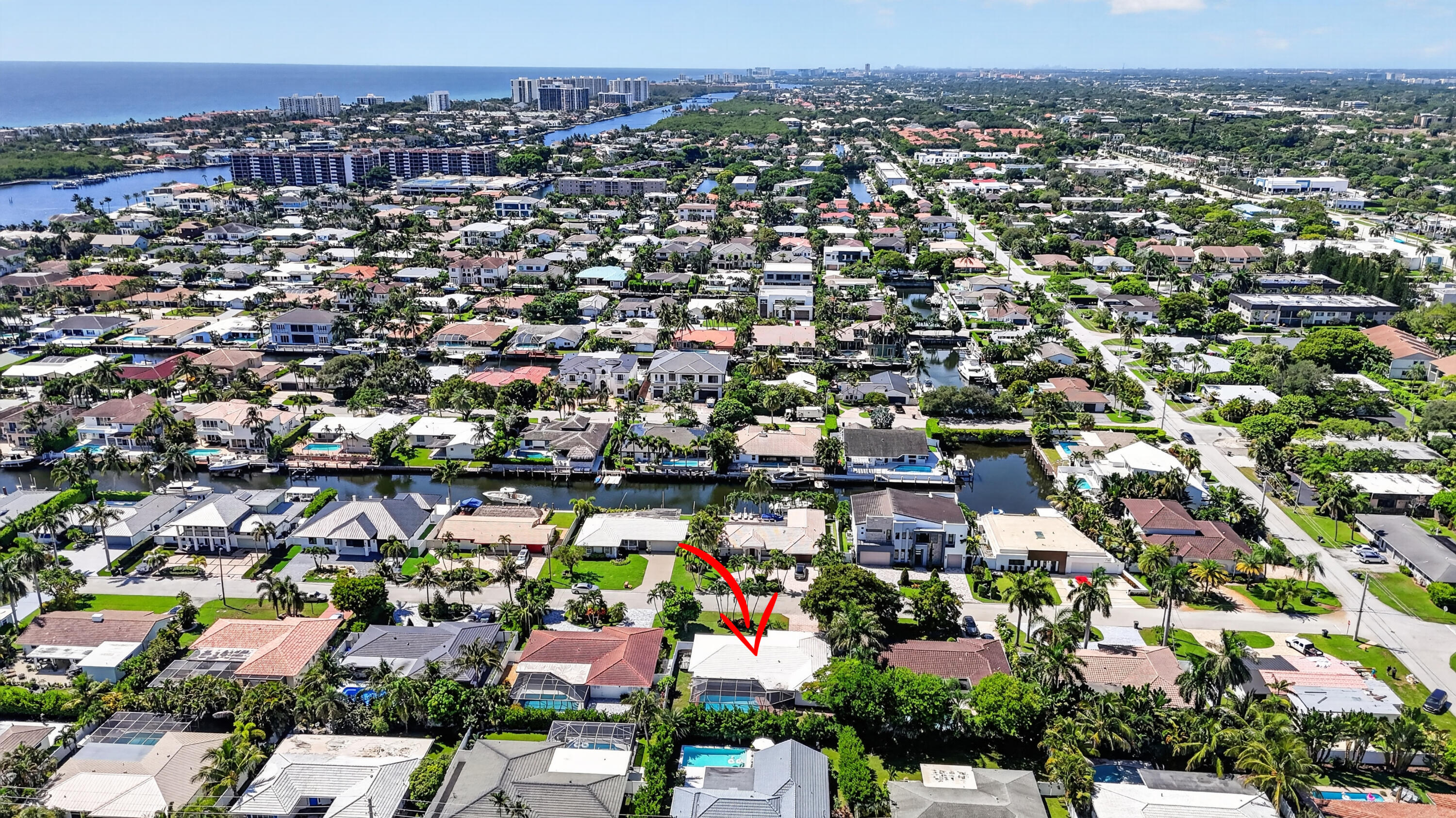 741 Berkley Street Boca Raton, FL 33487 - Photo 28 of 28 Aerial view