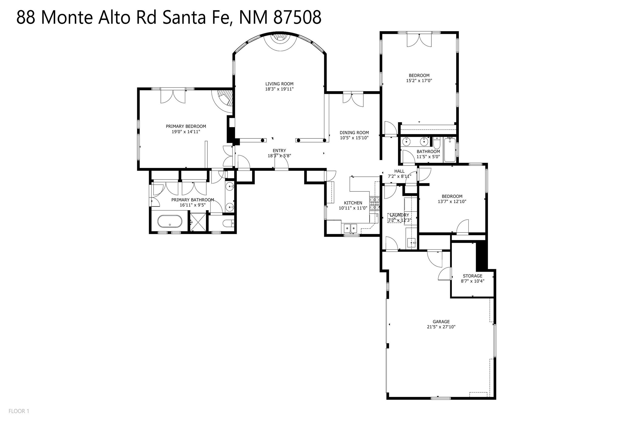 88 Monte Alto Road Santa Fe, NM 87508 - Photo 43 of 43 - Floor Plan