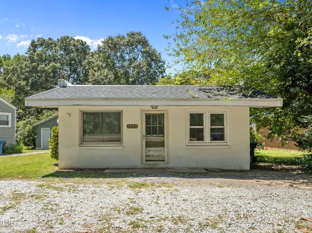 a backyard of a house
