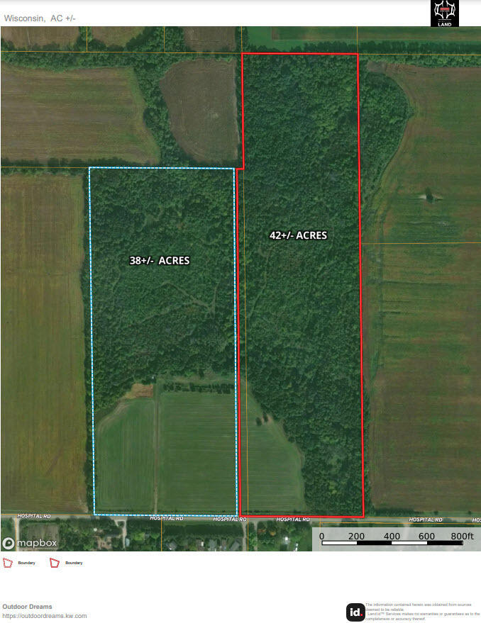 7028 Hospital Road Lyons, WI 53105 - Photo 1 of 1 Walworth 80 - 38 & 42 Map - For Email