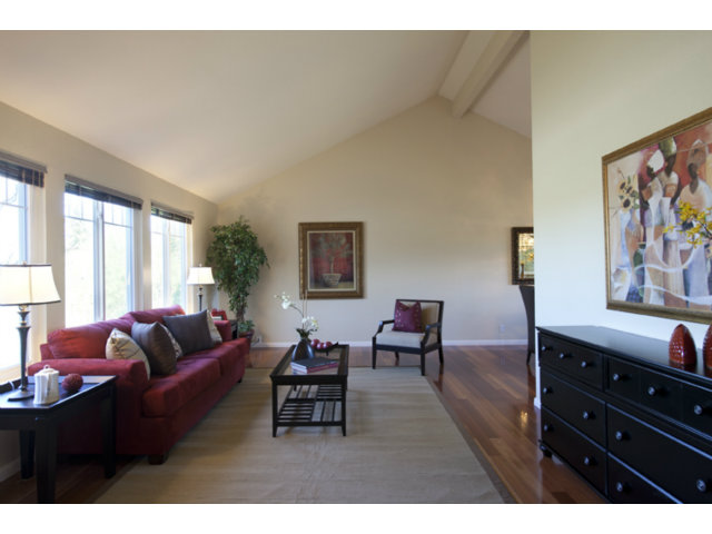 6502 McAbee Road San Jose, CA 95120 - Photo 20 of 25 a living room with furniture and a flat screen tv