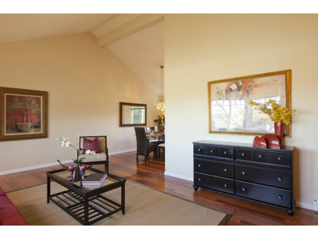 6502 McAbee Road San Jose, CA 95120 - Photo 21 of 25 a living room with furniture and a flat screen tv