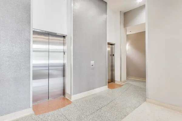 a view of a room with an empty space