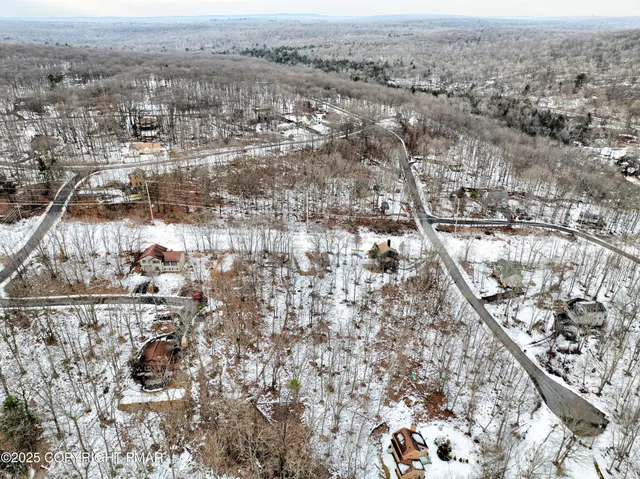 an aerial view of multiple house