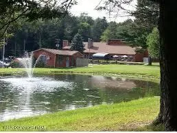 a backyard of a house with yard and lake view