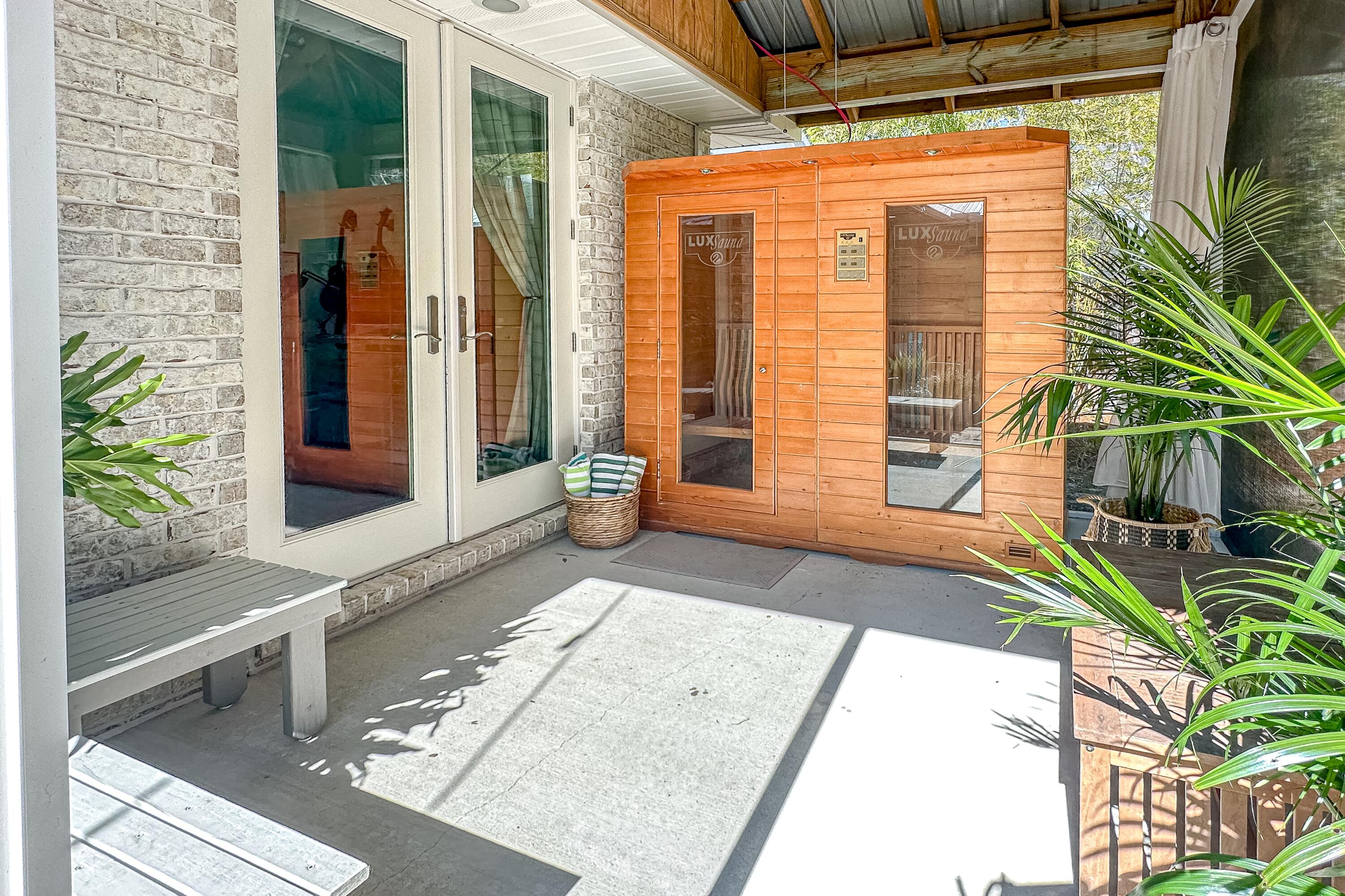 448 Ricker Avenue Santa Rosa Beach, FL 32459 - Photo 23 of 32 Screened-In Porch with Sauna