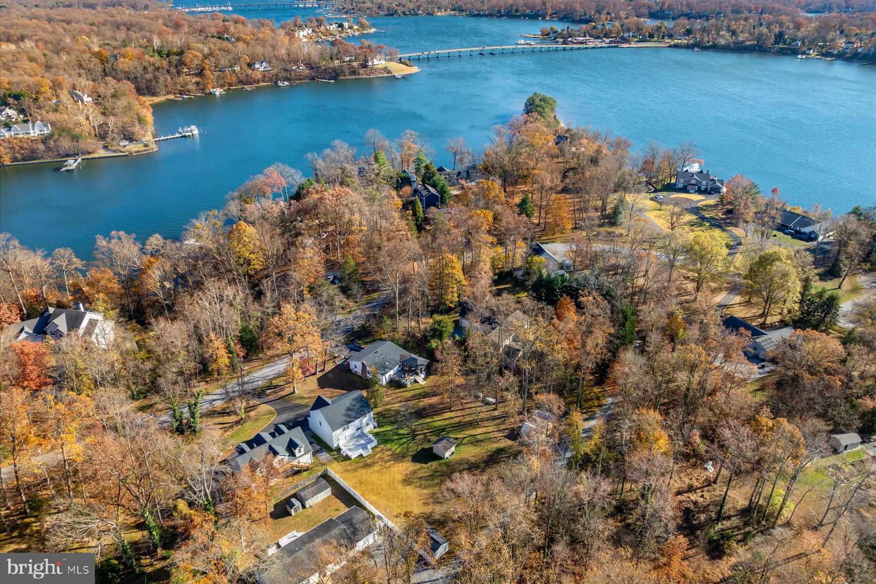2942 Southaven Drive Annapolis, MD 21401 - Photo 7 of 41 an aerial view of a houses with ocean view