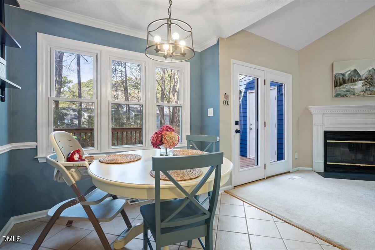 1008 Oak Lake Court Raleigh, NC 27606 - Photo 11 of 34 Dining Area view to Family Room