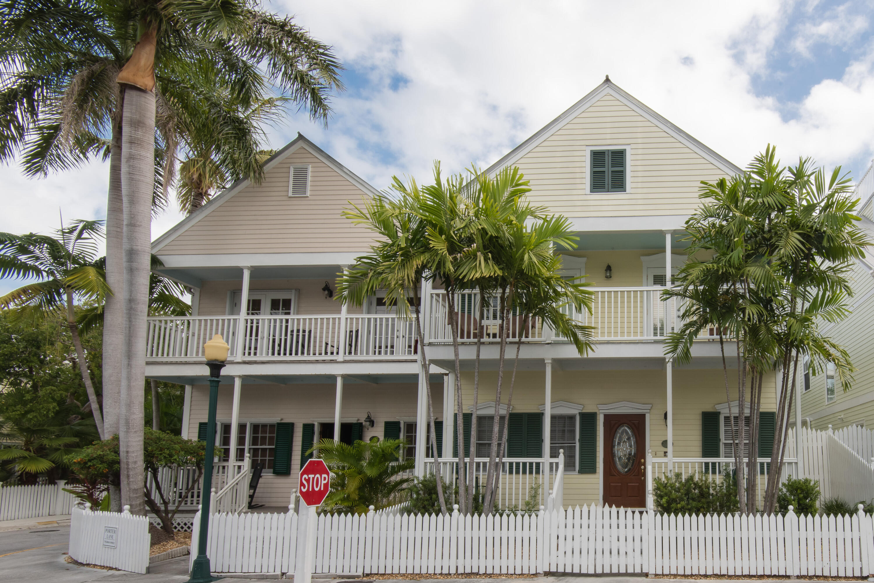 a front view of a house with a porch