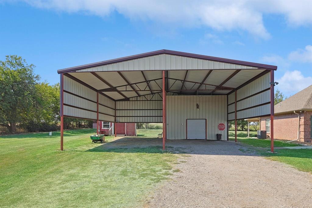 3289 Mitchell Road Krum, TX 76249 - Photo 26 of 40 a view of a back yard of the house