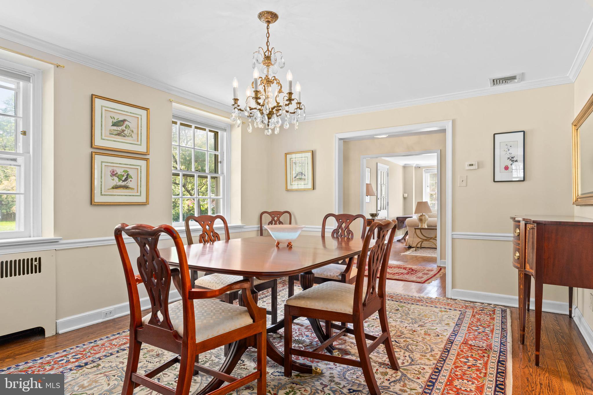 912 Centennial Road Penn Valley, PA 19072 - Photo 6 of 54 a view of a dining room with furniture window and wooden floor