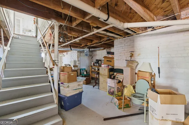 a view of storage and utility room