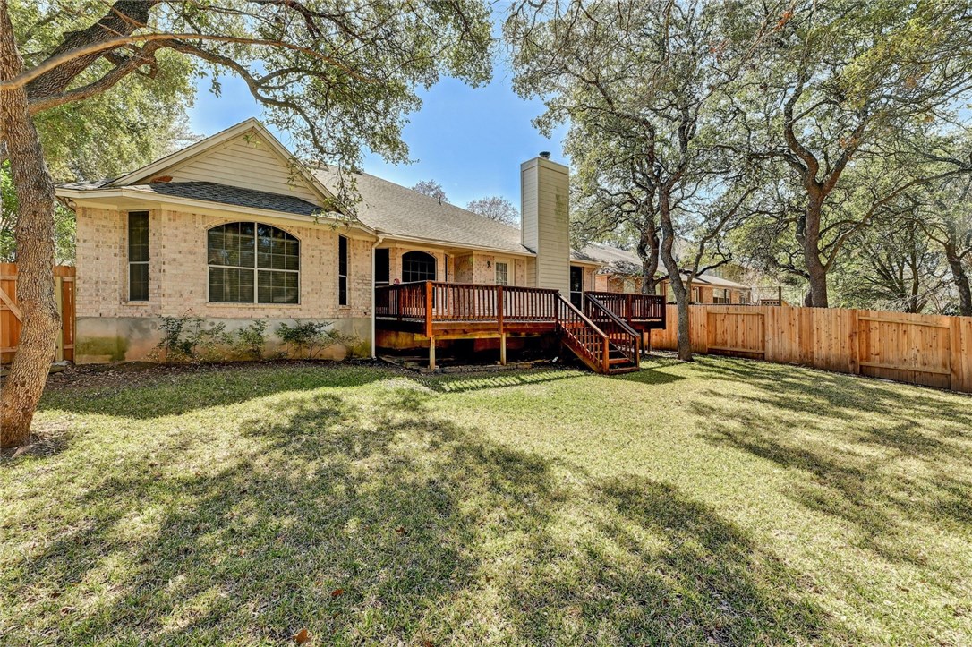 9404 Temecula Pass Austin, TX 78717 - Photo 28 of 31 Large, open, grassy back yard.
