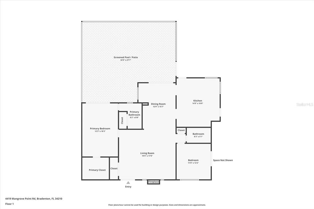 4419 Mangrove Point Road Bradenton, FL 34210 - Photo 40 of 40 a picture of floor plan