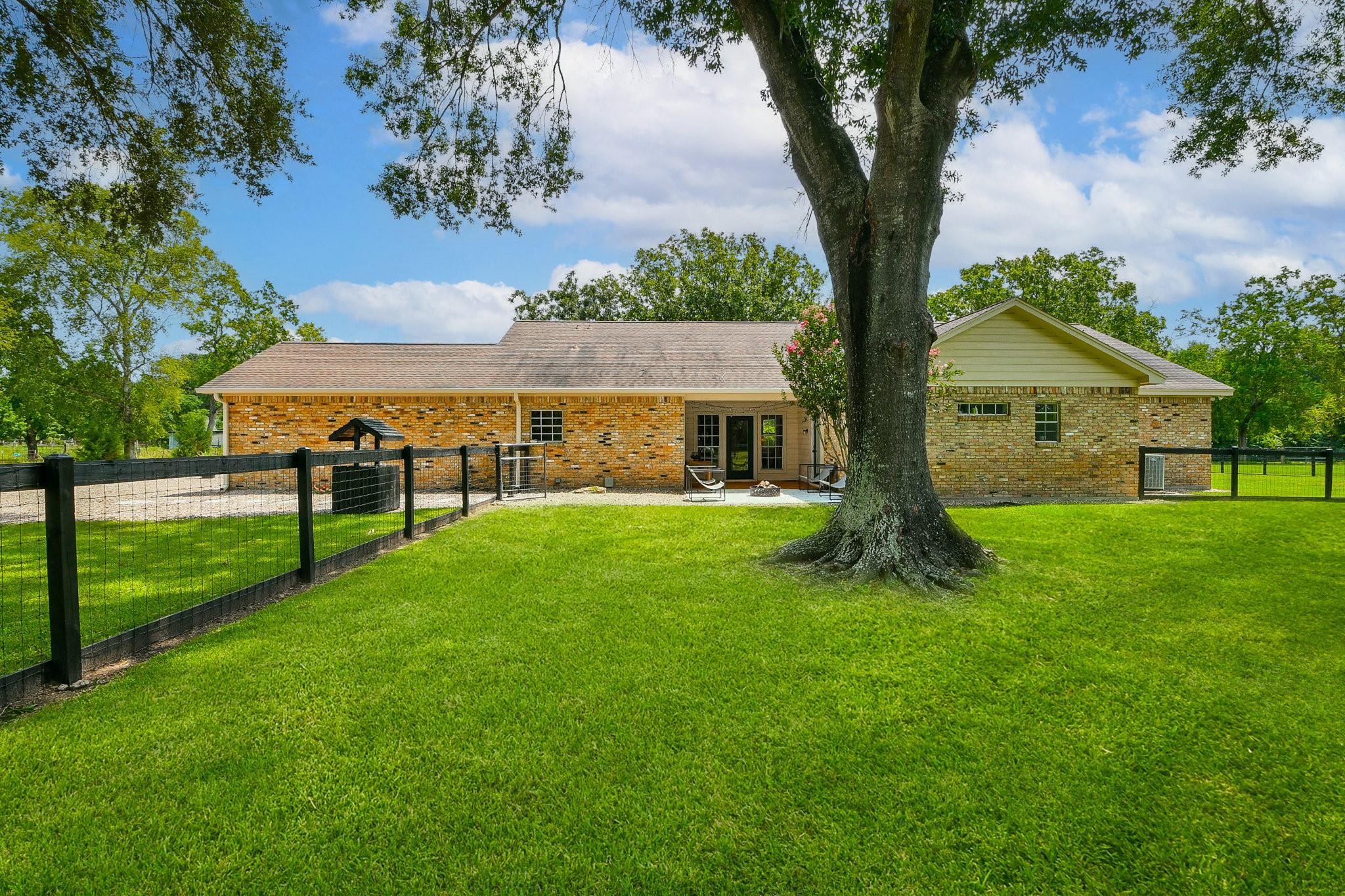 22035 Buescher Road Tomball, TX 77377 - Photo 30 of 43 a view of house with a backyard