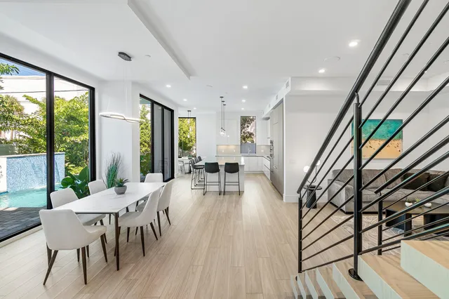 an aerial view of a city