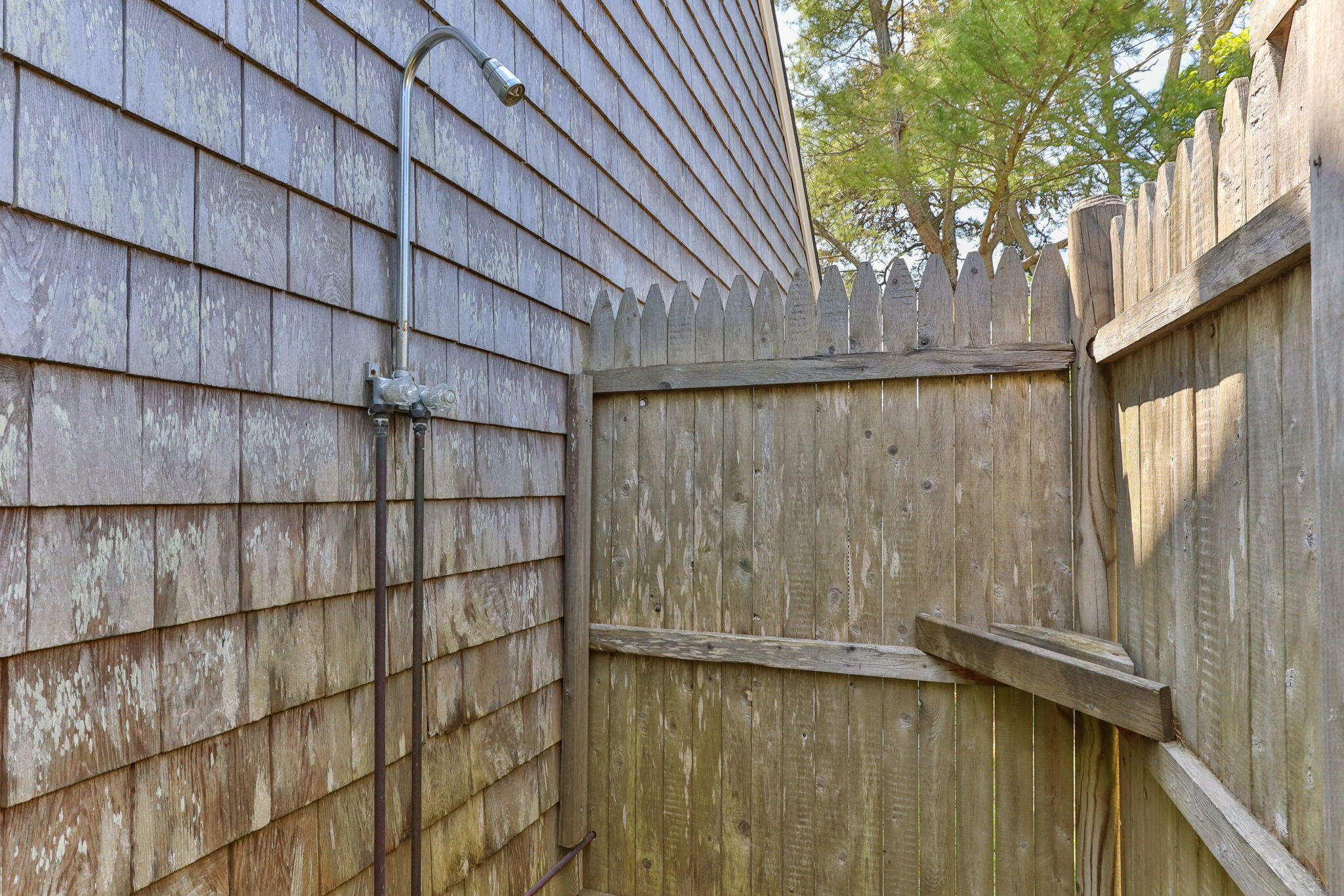 7 Aunt Matties Road Chatham, MA 02633 - Photo 34 of 37 a view of a wooden fence