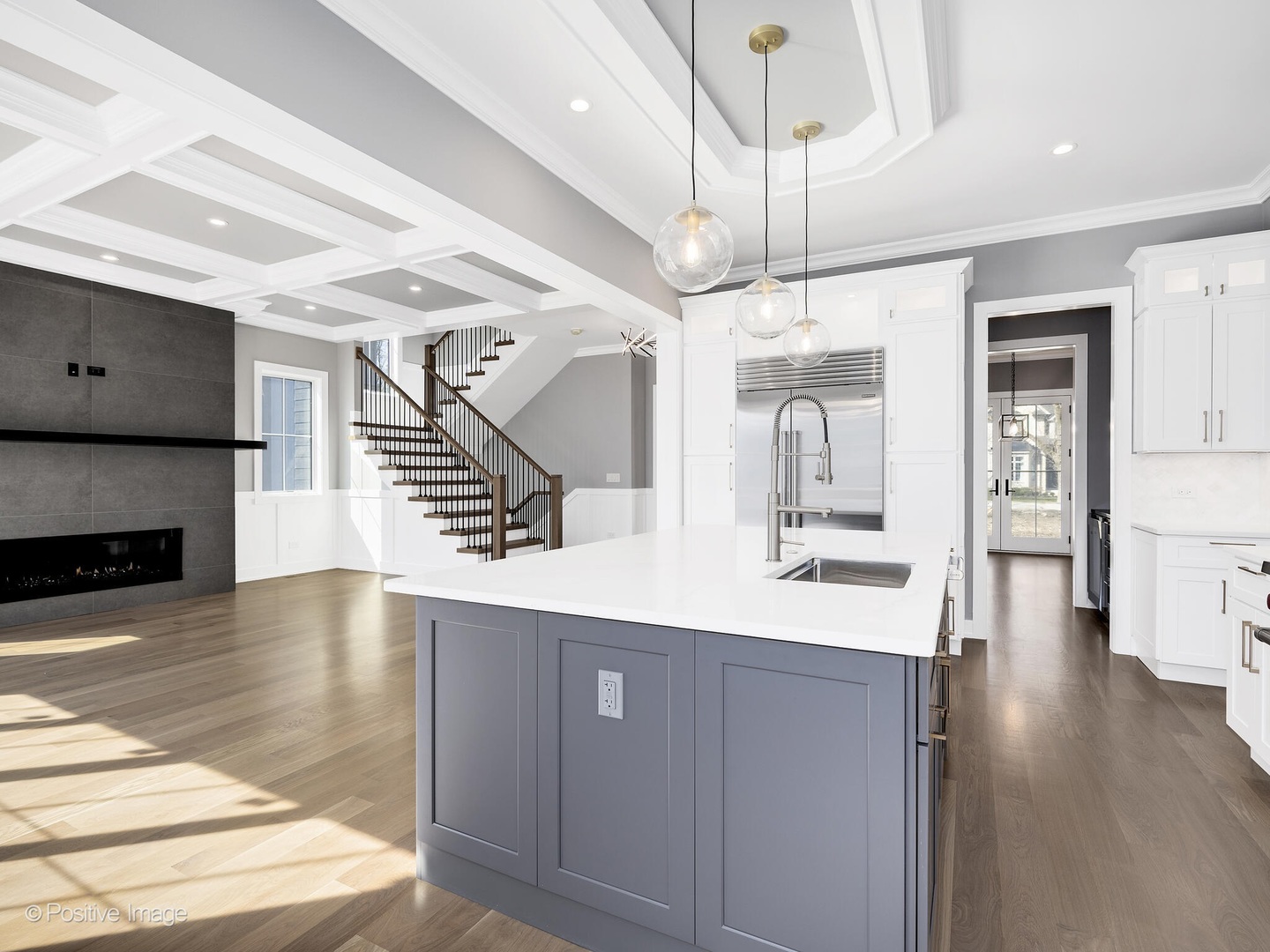 609 North County Line Road Hinsdale, IL 60521 - Photo 13 of 42 a view of a kitchen with cabinets and wooden floor
