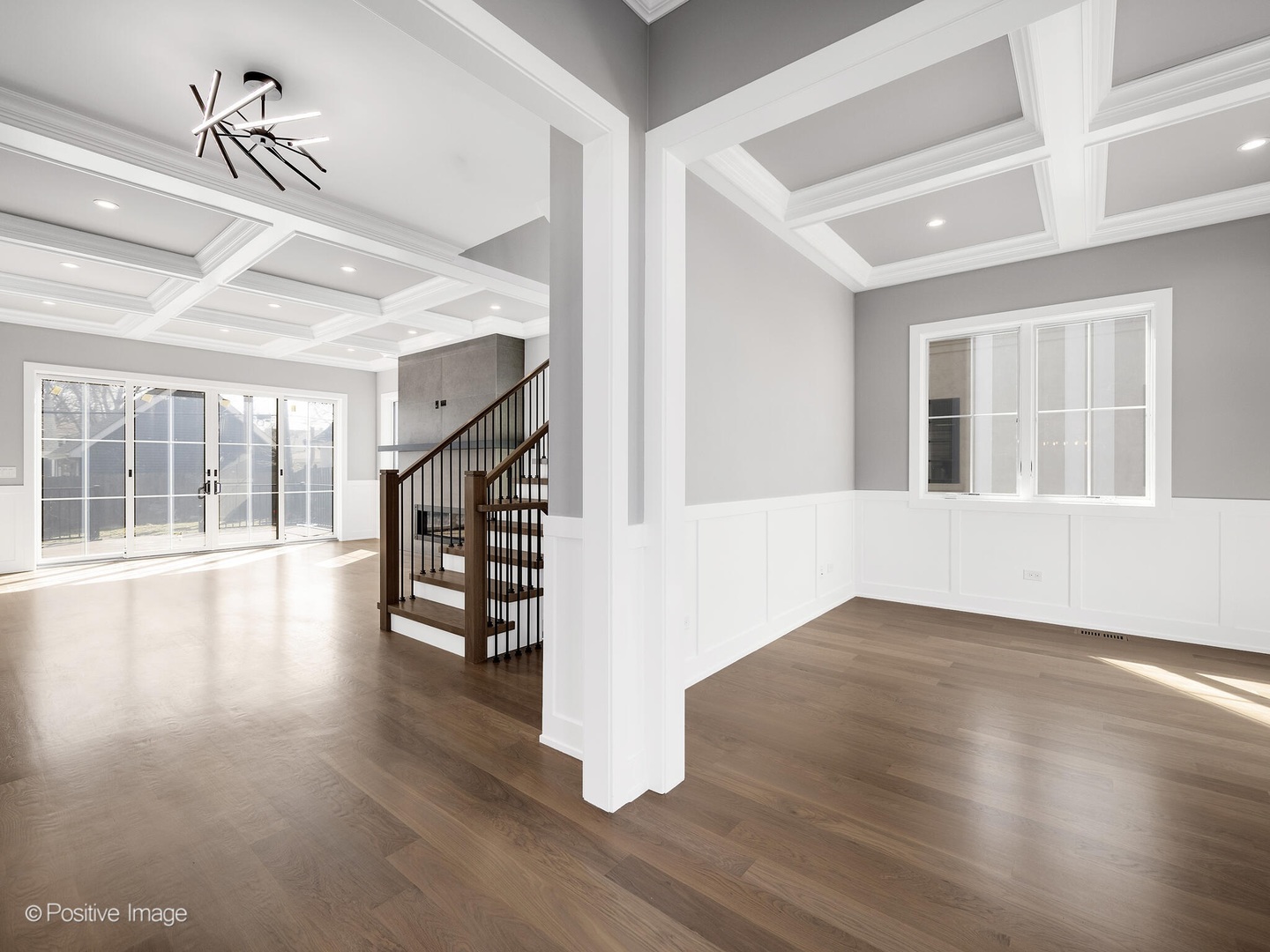 609 North County Line Road Hinsdale, IL 60521 - Photo 6 of 42 a view of an entryway with wooden floor and stairs