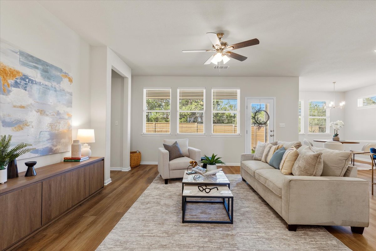 161 Spangle Way Kyle, TX 78640 - Photo 1 of 33 This home exudes elegance with its bright, open design and abundant natural light.