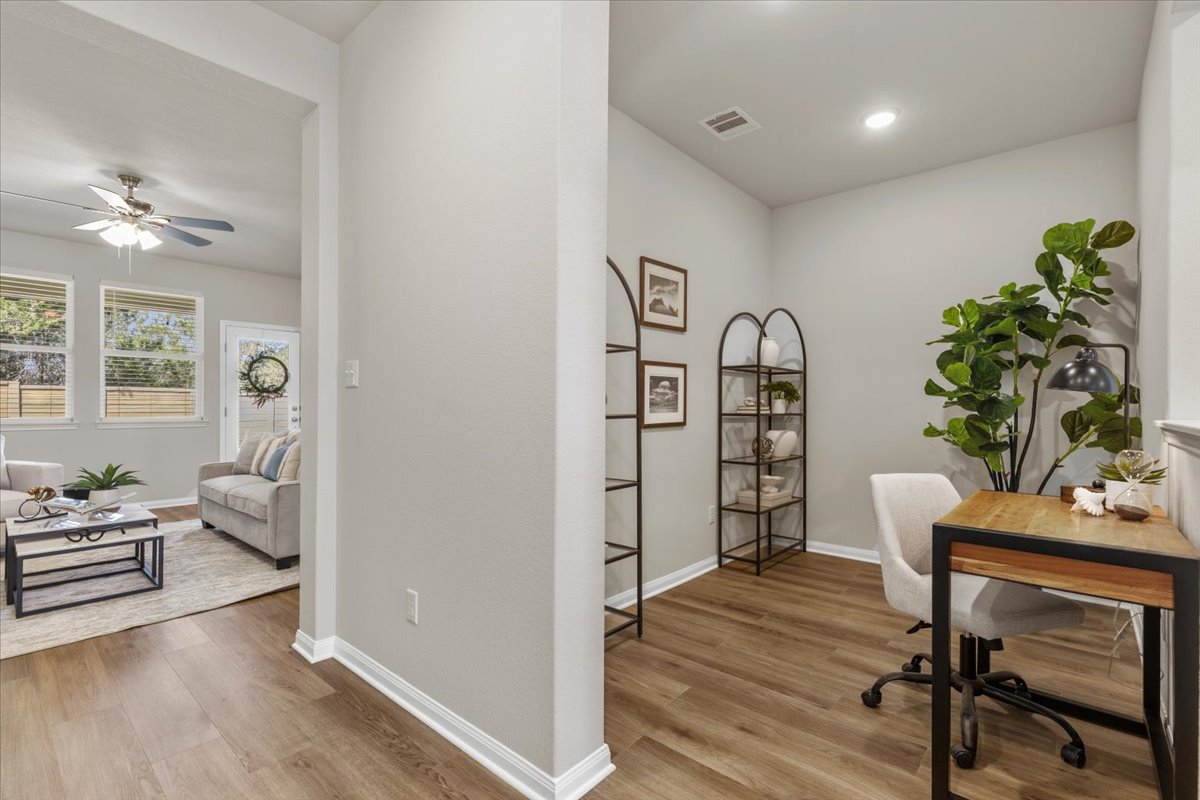 161 Spangle Way Kyle, TX 78640 - Photo 33 of 33 The floor plan first guides you to a versatile flex space.