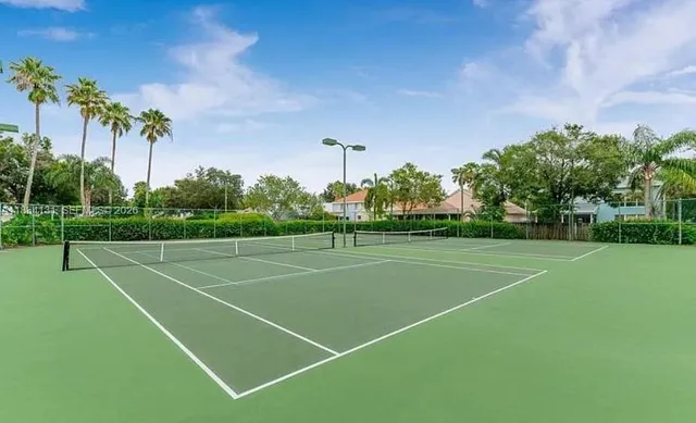 a view of a tennis court