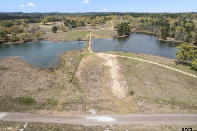 a view of a lake with a mountain in the background