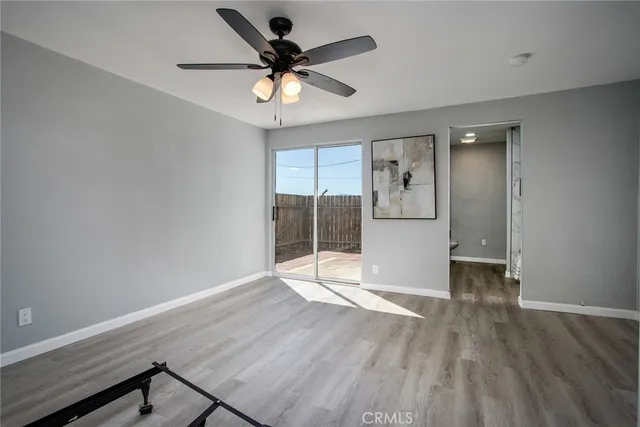 a view of a balcony with an outdoor space