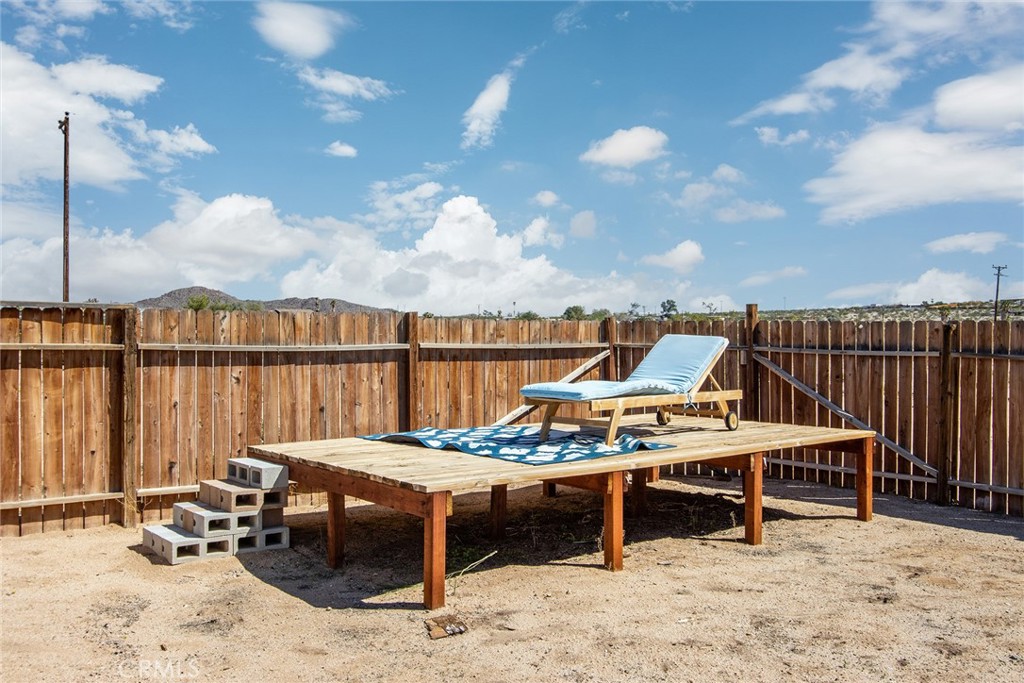 62932 Shifting Sands Joshua Tree, CA 92252 - Photo 34 of 45 a outdoor view with a sitting space